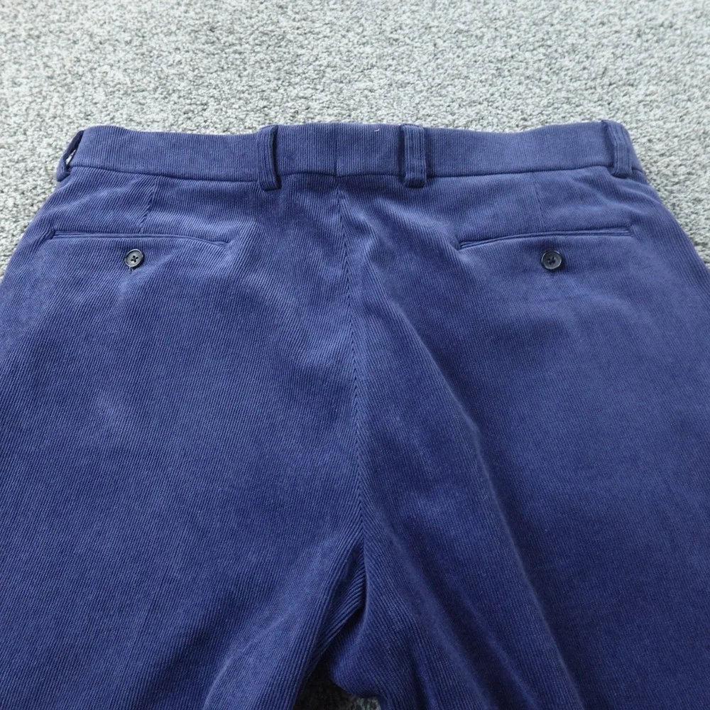 Ballin Pants‎ Mens 38X31 Blue Pinwale Corduroy Chino Trouser Flat Front Stretch